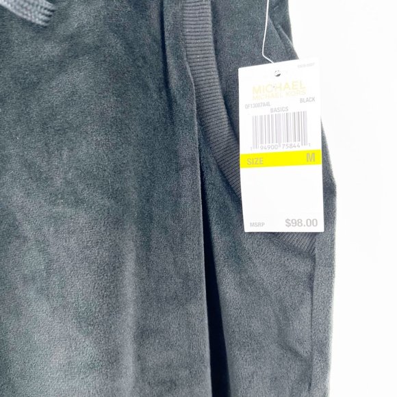 Michael Kors Womens Pants Black Velvet Wide Leg - Picture 5 of 8